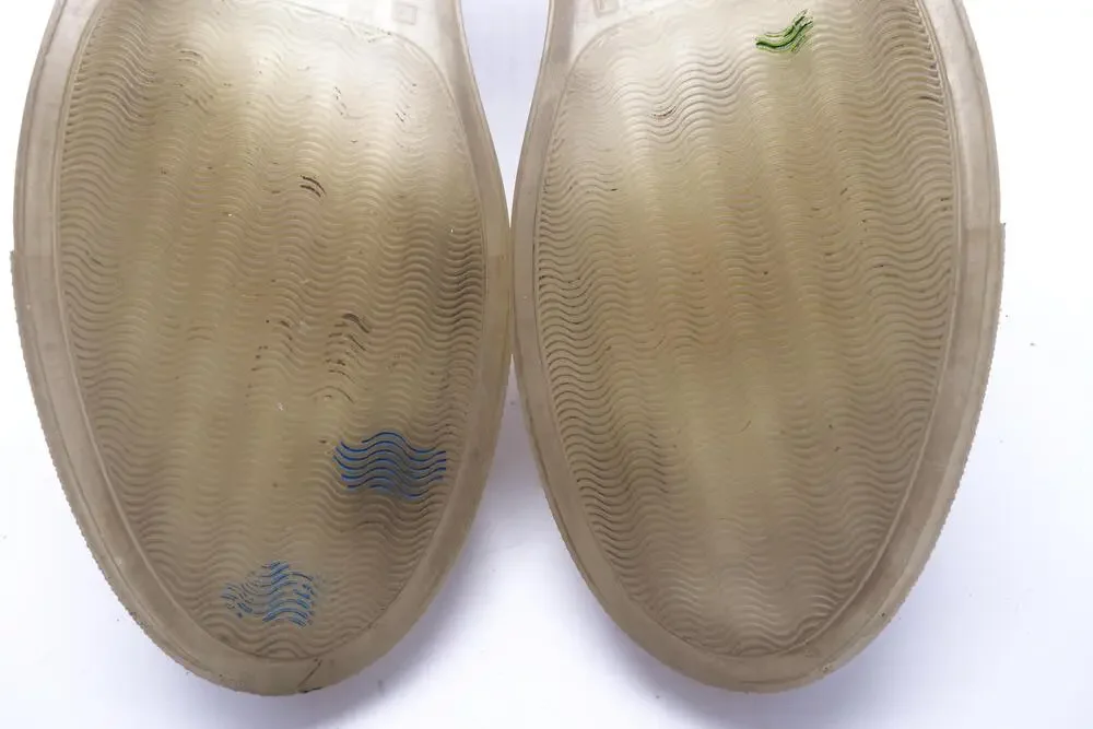 Common Projects Shoes Mens Size 11 White Leather Low Top Sneakers Made Italy